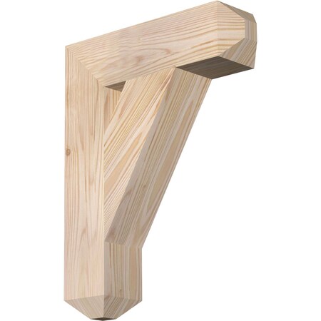 Ekena Millwork Traditional Craftsman Smooth Bracket, Douglas Fir, 3 1/2"W x 14"D x 18"H BKT04X14X18TRA04SDF